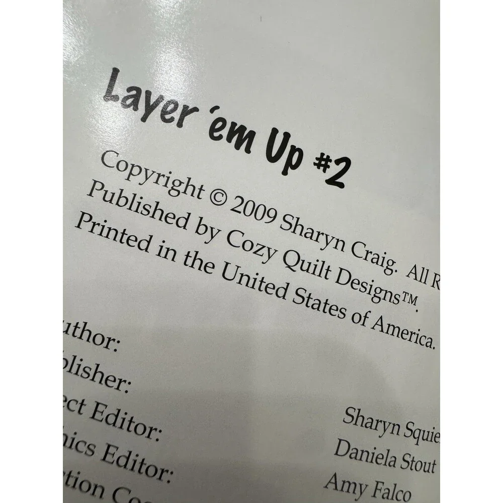 Layer 'em Up #2 Volume 2 Basically Boxes Sharyn Craig Quilt Pattern Book Cozy